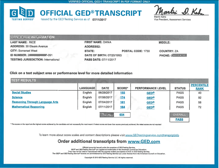 Certificate, Transcript, and Diploma Paper